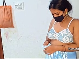 Indian Desi chubby MILF wife is getting ready and wearing a saree when her husband sees her and fucks her wet pussy while she moans loud real homemade couple.
